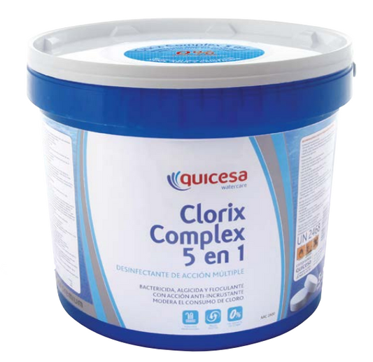 CLORIX COMPLEX 5 EFECTOS DESINFECTANTE DE ACCION MULTIPLE TABLETA QUICESA