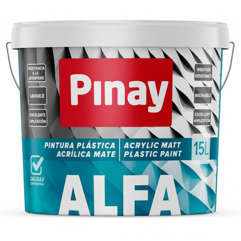 PINTURA PLÁSTICA ALFA USO INTERIOR Y EXTERIOR PINAY