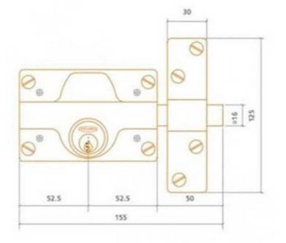 CERROJO DE SEGURIDAD MODELO 350 EZCURRA