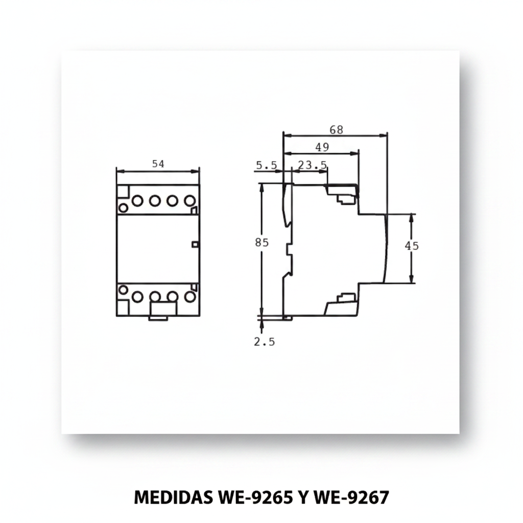 CONTACTOR MODULAR WERDEN 4 POLOS