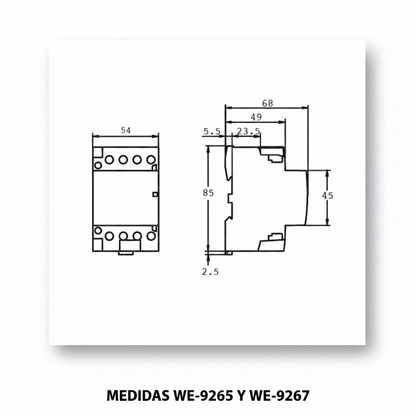 CONTACTOR MODULAR WERDEN 4 POLOS