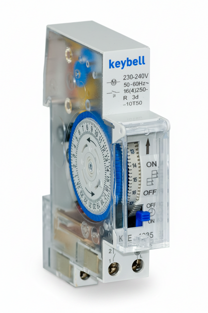 PROGRAMADOR DE CARRIL ANALÓGICO CON RESERVA KEYBELL
