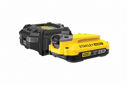 Pack STANLEY FATMAX SFMCB10D1-QW con batería V20 18V 2 Ah y cargador 1,25 A