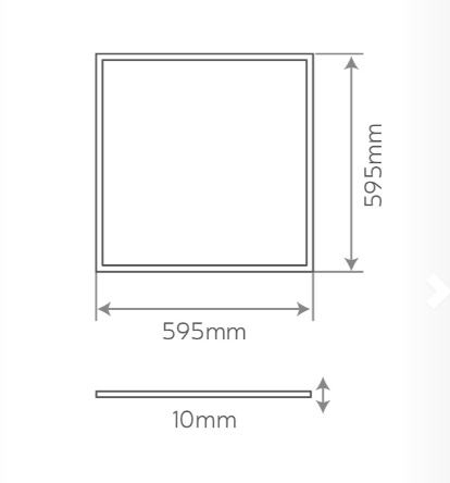 PANEL TECHO LED 60X60CM 42W 5000K Aluminio