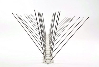 AHUYENTADOR DE PAJAROS ACERO INOX CON BASE POLICARBONATO 50CM