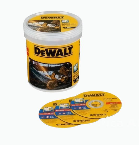 DISCO CORTE INOX-METAL 115MM BONDED DEWALT 100unds