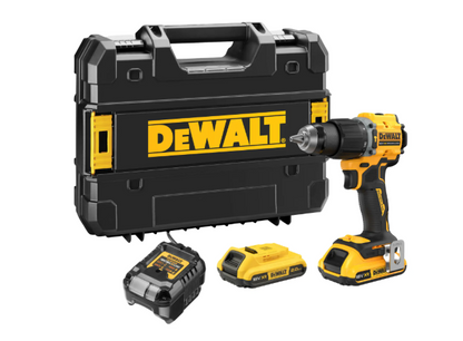TALADRO PERCUTOR 18V 74Nm 2BAT 2AH+CARGADOR DCD799D2T DEWALT