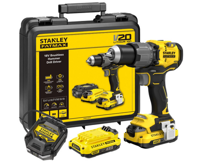 TALADRO PERCUTOR BL V20 80Nm 2X2Ah ProSta
