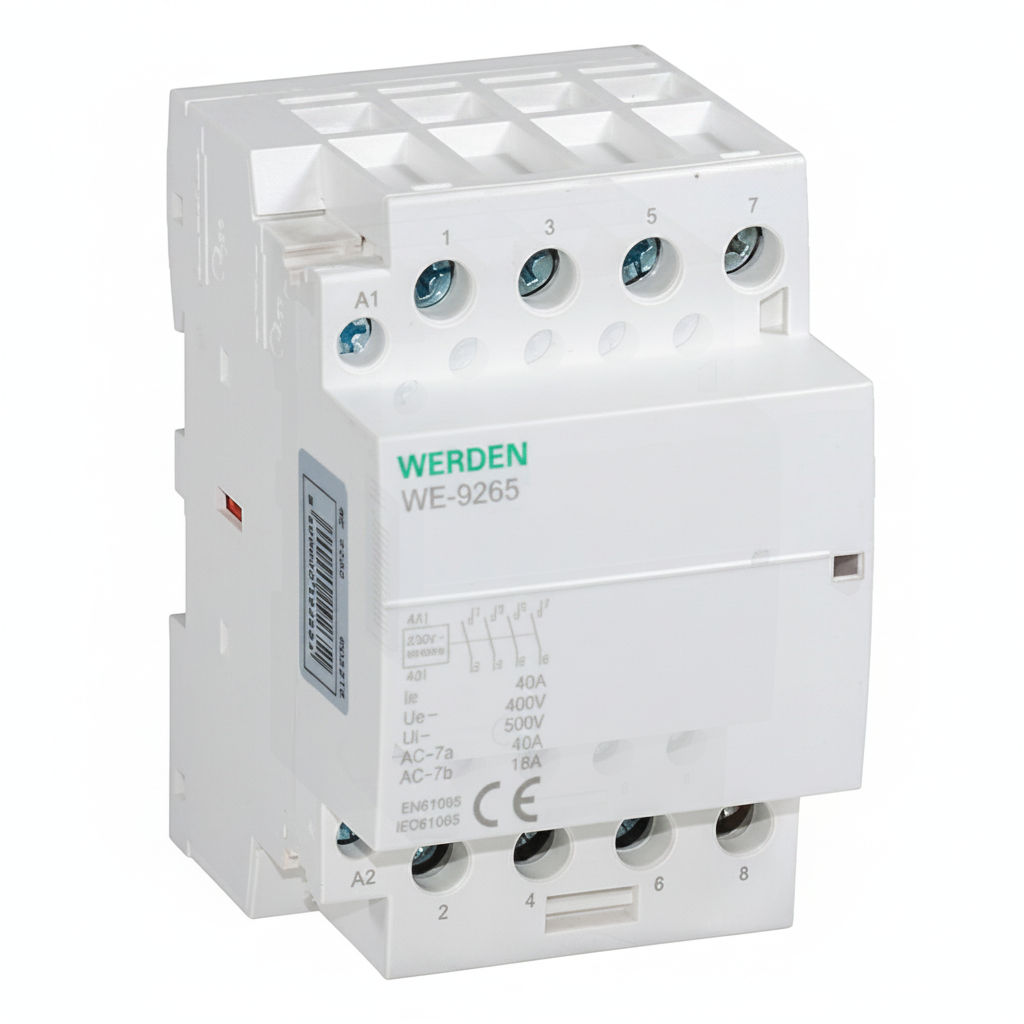 CONTACTOR MODULAR WERDEN 4 POLOS