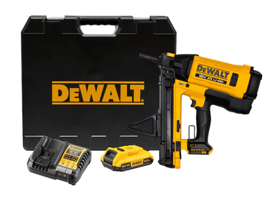 CLAVADORA DE GAS C6 18V CON BATERIA 2AH DEWALT