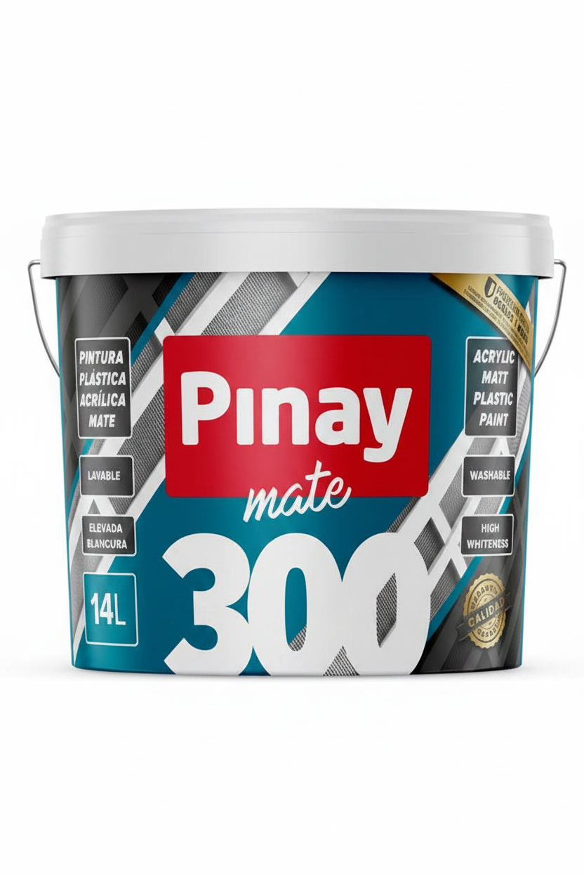 PINTURA PLÁSTICA MATE 300 DE USO INTERIOR PINAY