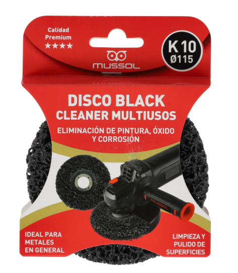 DISCO LIMPIEZA Y PULIDOS MULTIUSOS BLACK CLEANER MULTIUSOS K10 D115 MM