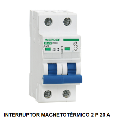 INTERRUPTORES MAGNETOTERMICOS 2polos 6KA