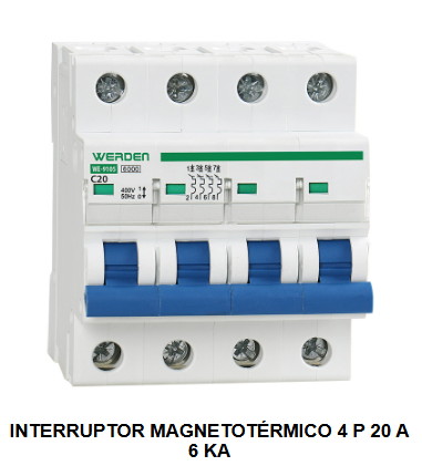 INTERRUPTORES MAGNETOTERMICOS 4polos 6KA