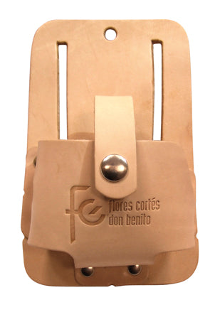 FUNDA CUERO PORTA-FLEXOMETRO FLORES CORTES
