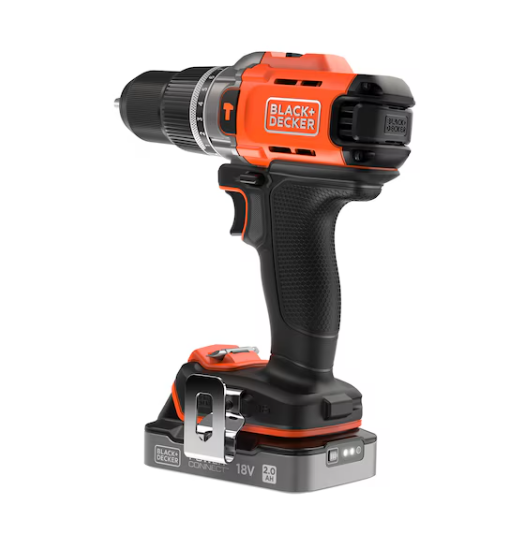 TALADRO PERCUTOR ECO 18V 45Nm 2BAT2Ah+MALETIN BLACK DECKER