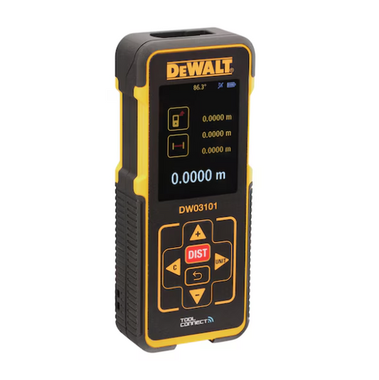 MEDIDOR LÁSER DW03101  CON ALCANCE 100m CON BLUETOOTH DeWALT