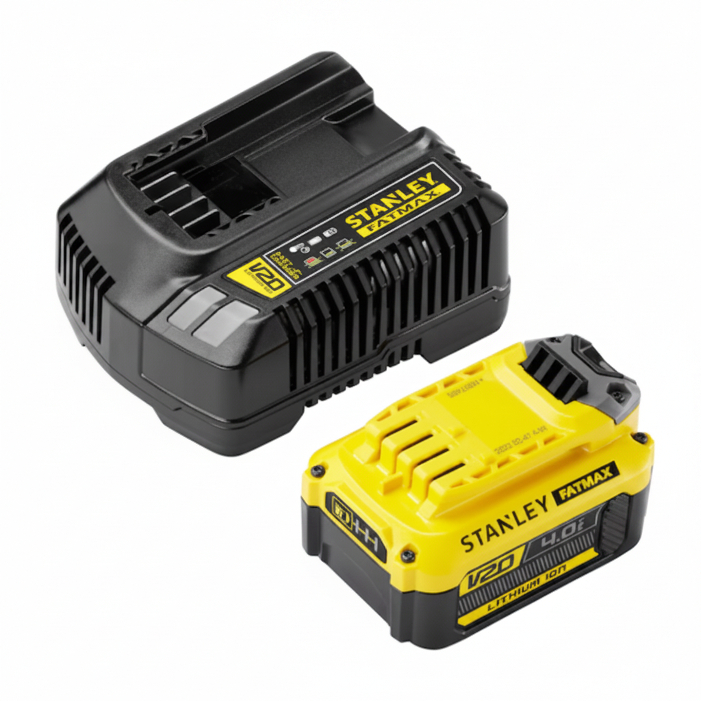 Cargador y batería Stanley FATMAX V20 del kit SFMCB14M1-QW