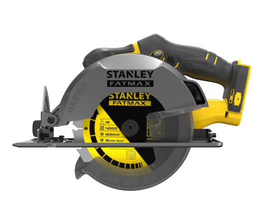 Sierra circular Stanley FATMAX SFMCS500B-XJ sin batería, vista lateral