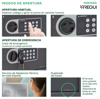 CAJA FUERTE SOBREPONER PREMIER 16501-S1 ARREGUI