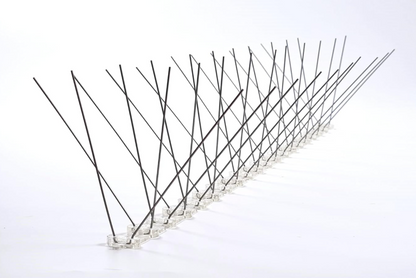 AHUYENTADOR DE PAJAROS ACERO INOX CON BASE POLICARBONATO 50CM