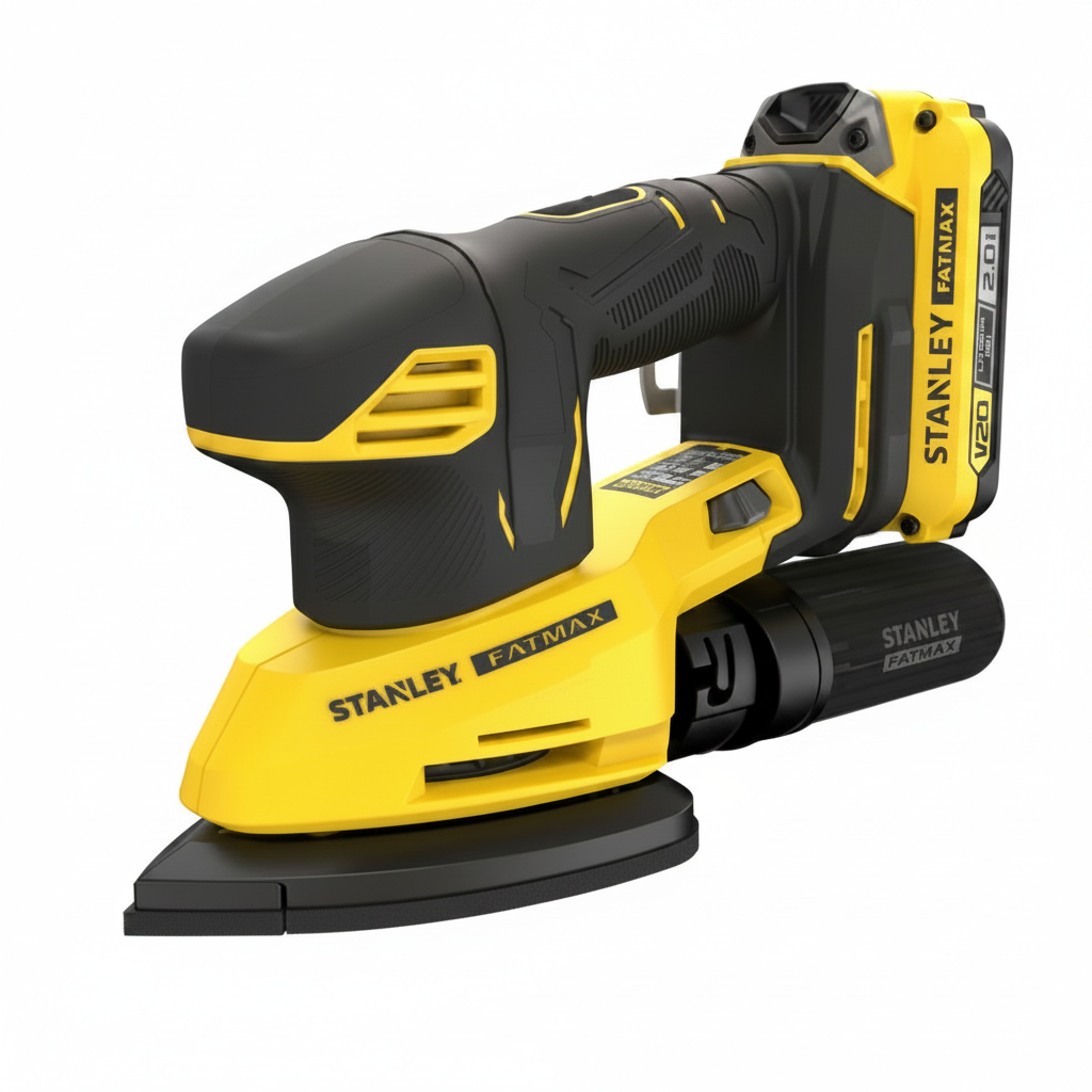 Lijadora de detalle STANLEY FATMAX SFMCW221D1S-QW V20 con batería de 2 Ah