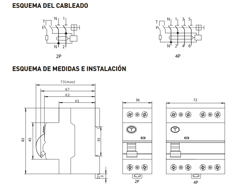 INTERRUPTOR DIFERENCIAL 4polos  300mA