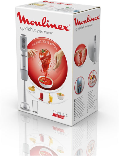 BATIDORA DE MANO MOULINEX 1000W INOX