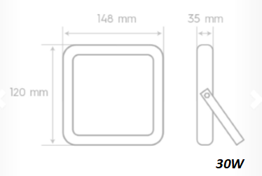 PROYECTOR LED ULTRAPLANO COMPACTO 5000K