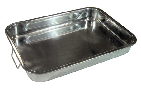 Bandeja Flores Cortés de acero inoxidable con asas