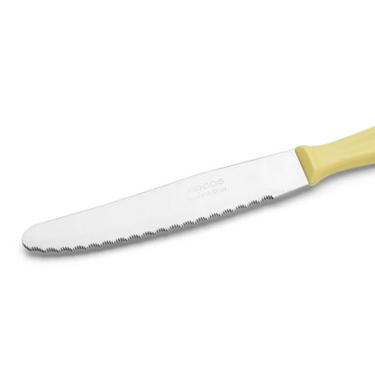 CUCHILLO MESA COLOR AMARILLO POLIPROPILENO ARCOS