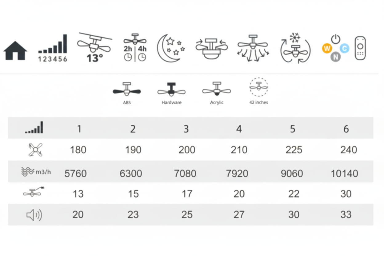 VENTILADOR DE TECHO HERCULES Ø107CM BLANCO DC 3 ASPAS RETRACTIL LED REGULABLE CCT (CALIDO-NEUTRO-FRIO) 72W CON MEMORIA