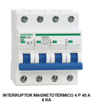 INTERRUPTORES MAGNETOTERMICOS 4polos 6KA
