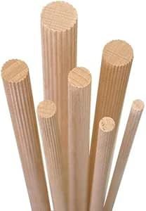 VARILLA ROSCADA ESTRIADA MADERA