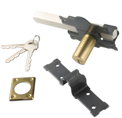 CERROJO PINTADO MODELO 1101-L PLACA CENTRAL 105MM LONGITUD CILINDRO 5cm