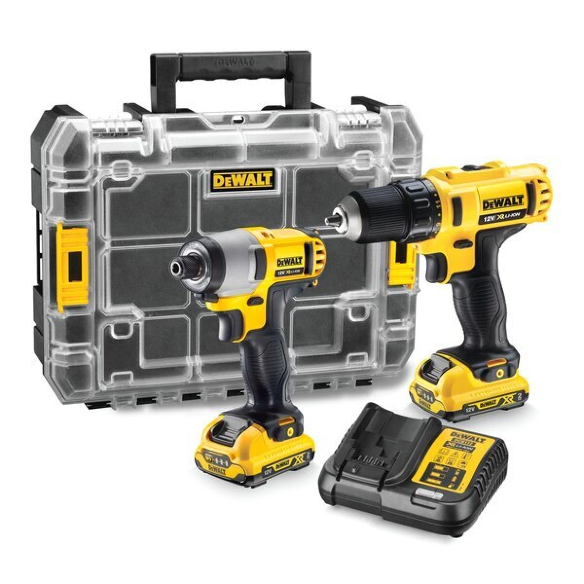 KIT 12V LI-ION 2AH + TALADRO ATORNILLADOR XR ATORNILLADOR IMPACTO XR DEWALT