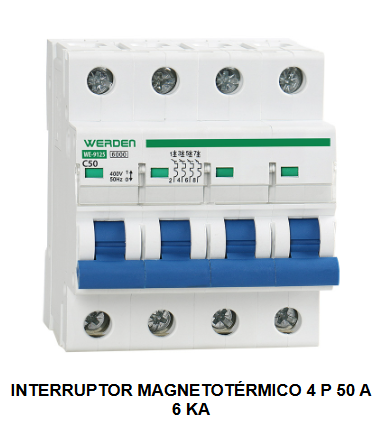 INTERRUPTORES MAGNETOTERMICOS 4polos 6KA