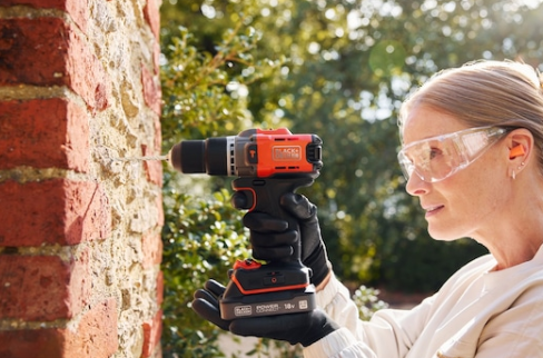 TALADRO PERCUTOR ECO 18V 45Nm 2BAT2Ah+MALETIN BLACK DECKER