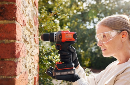 TALADRO PERCUTOR ECO 18V 45Nm 2BAT2Ah+MALETIN BLACK DECKER