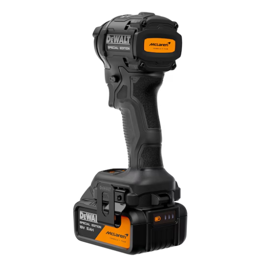 ATORNILLADOR IMPACTO McLaren XR 18V 1/4" 205Nm CARGADOR+2BAT5Ah, DCF86P2T-QW, DeWALT