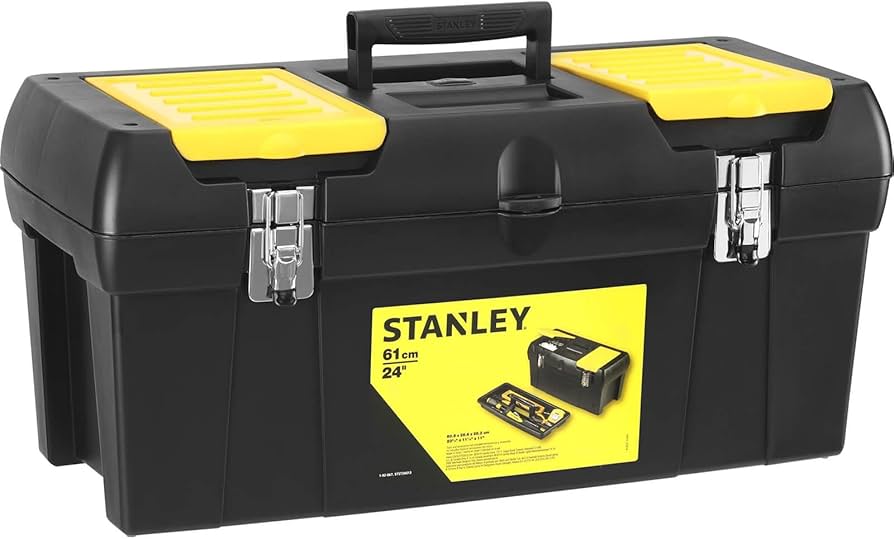 CAJA MILENIUM CON CIERRES METÁLICOS STANLEY