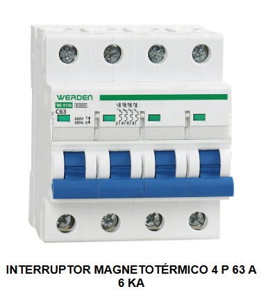 INTERRUPTORES MAGNETOTERMICOS 4polos 6KA