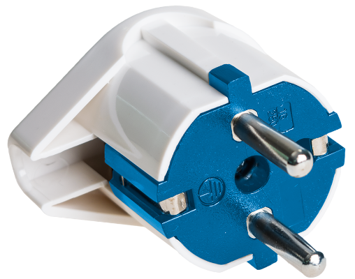 CLAVIJA MACHO TOMA LATERAL16A 250V SOLERA