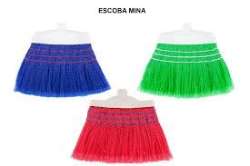 ESCOBA PLANA VERDE, ROJO, AZUL