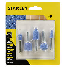 SURTIDO 5 MUELAS PARA TALADRO EJE 6MM STANLEY
