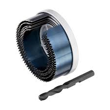 JUEGO DE 5 CORONAS PERFORACION HCS MADERA (Ø68/74/80/90/100MM) STANLEY