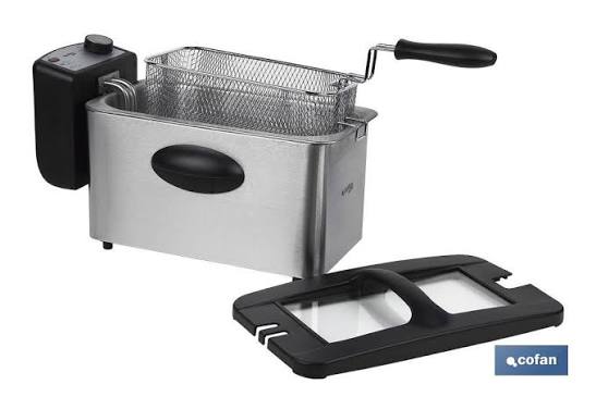 FREIDORA ELECTRICA ACERO INOX 3L 2000W COFAN