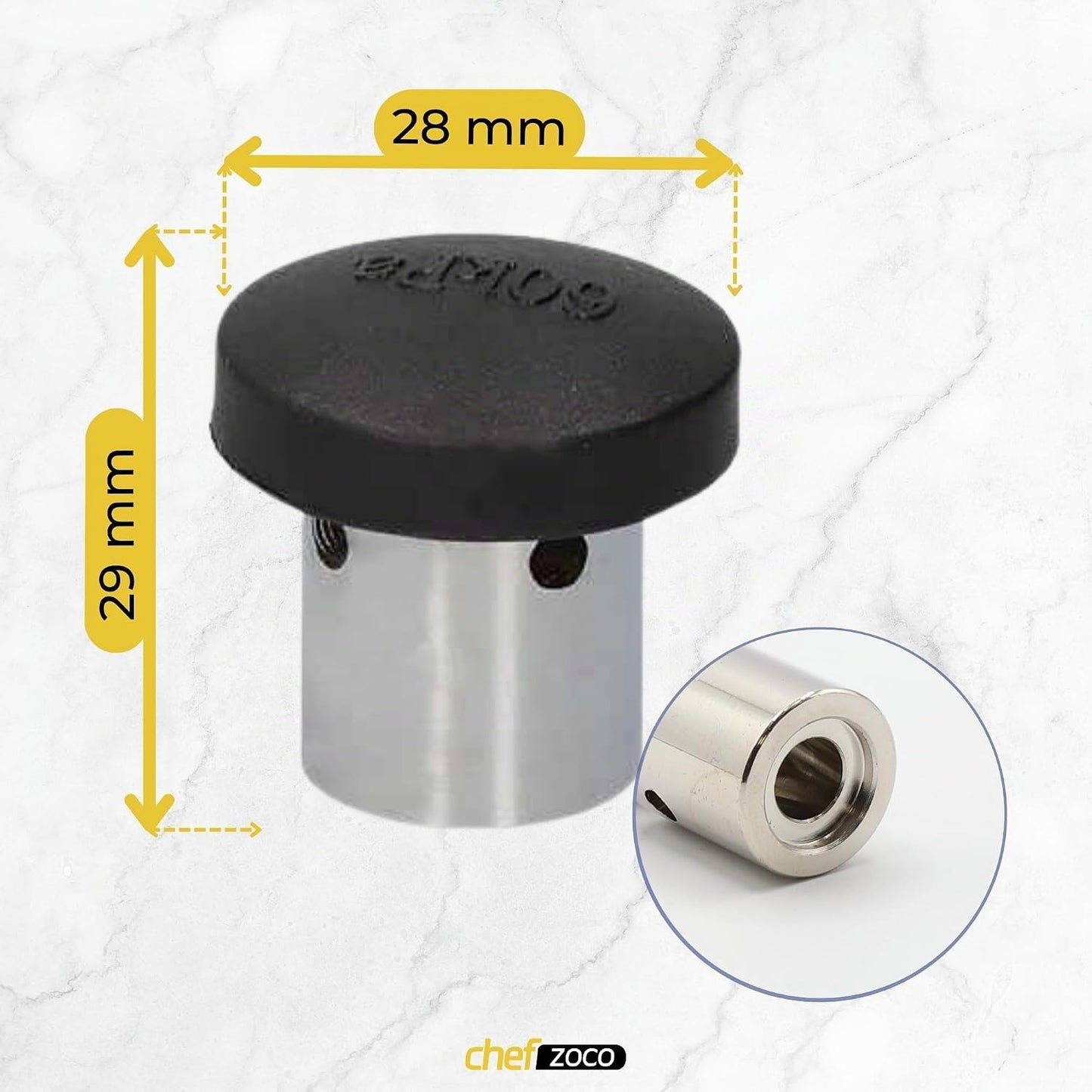 VALVULA GIRATORIA OLLA PRESION CLASICA MONIX