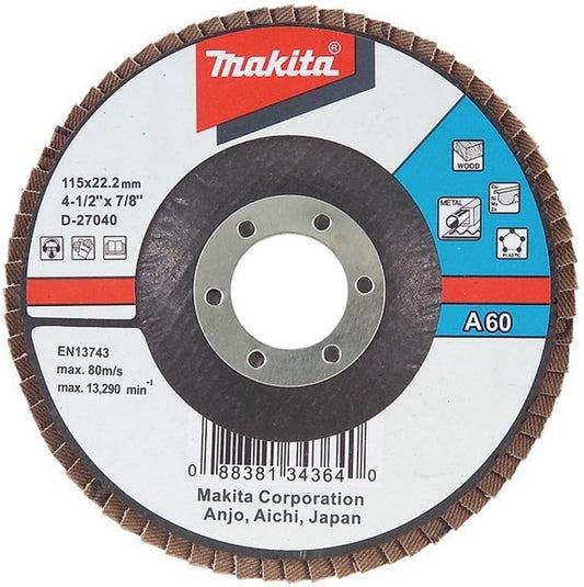 DISCO DE LAMINA DE OXIDO DE ALUMINIO MAKITA