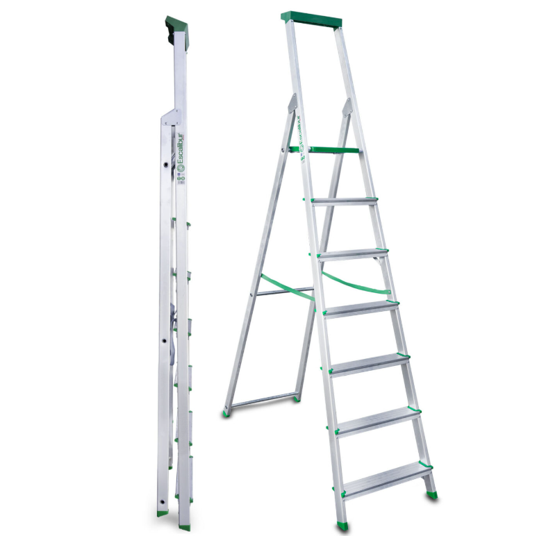 ESCALERA DE TIJERA ALUMINIO ESCALIBUR